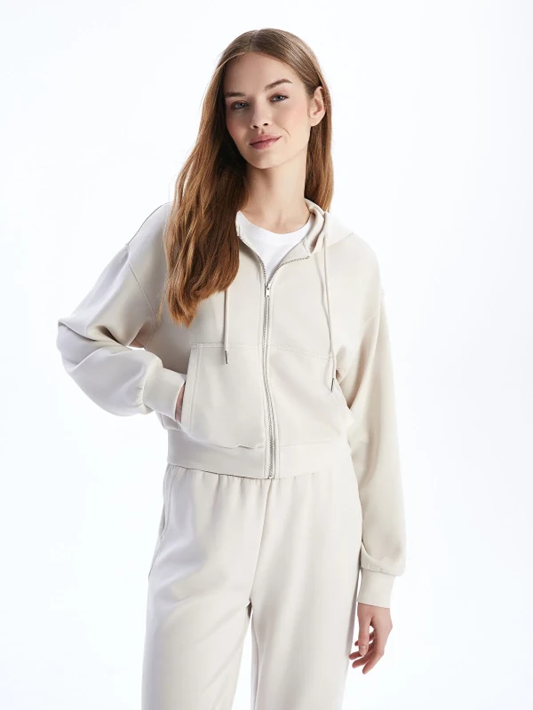 XSIDE Hooded Women's Thick Zip-up Sweatshirt