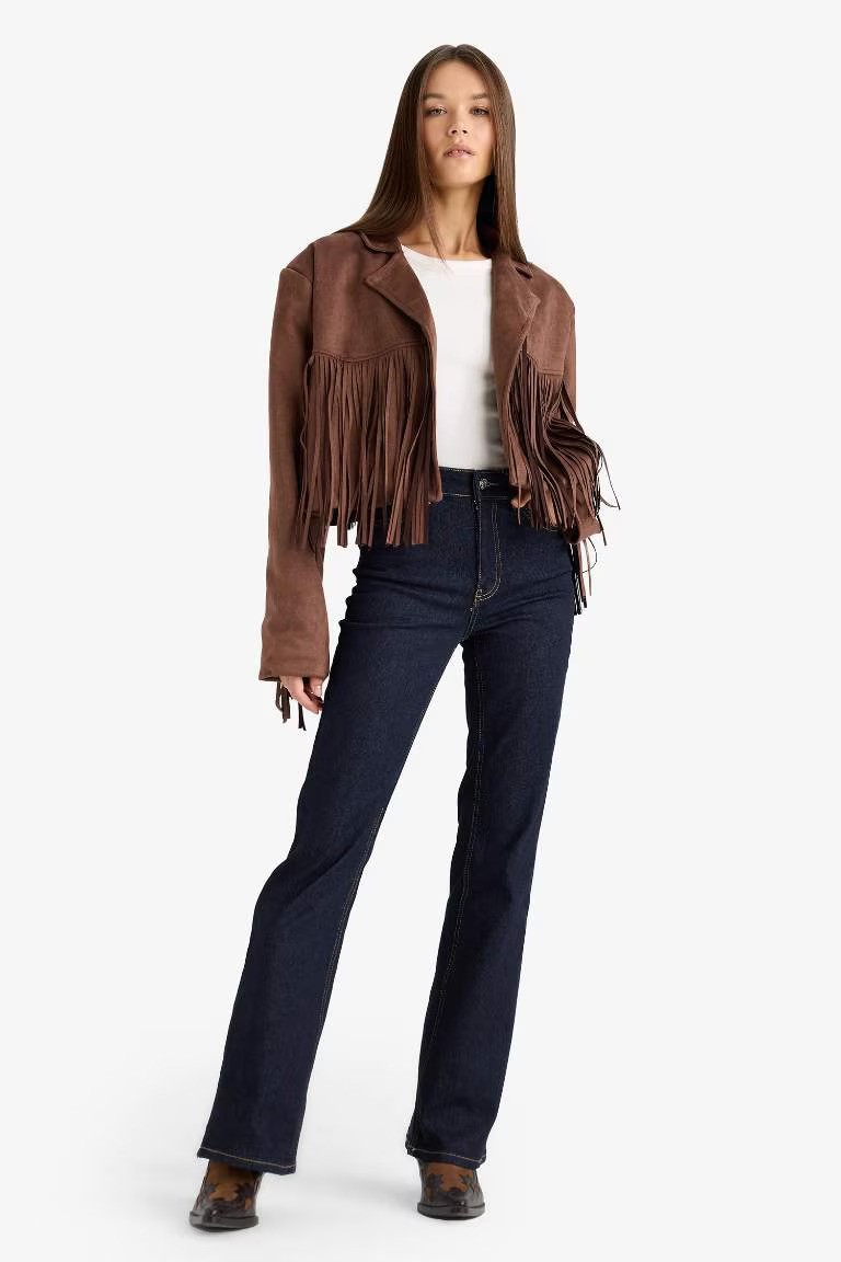 Suede Taffeta Jacket